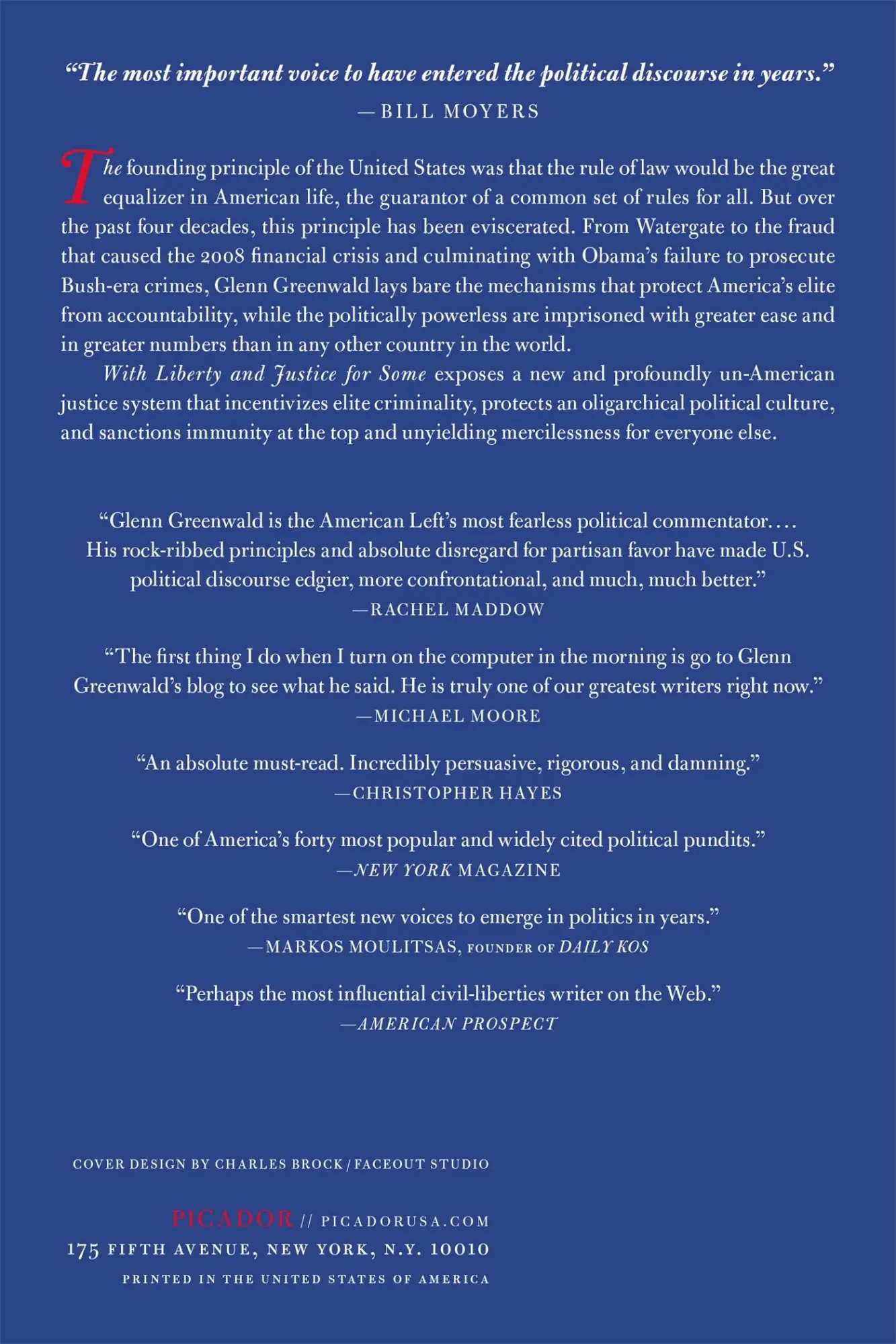 Rückseite: 9781250013835 | WITH LIBERTY AND JUSTICE FOR SOME | Glenn Greenwald | Taschenbuch