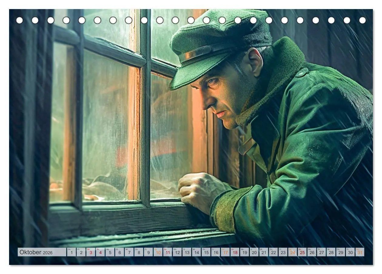 Bild: 9783457513835 | Rotkäppchen und der Wolf (Tischkalender 2026 DIN A5 quer), CALVENDO...