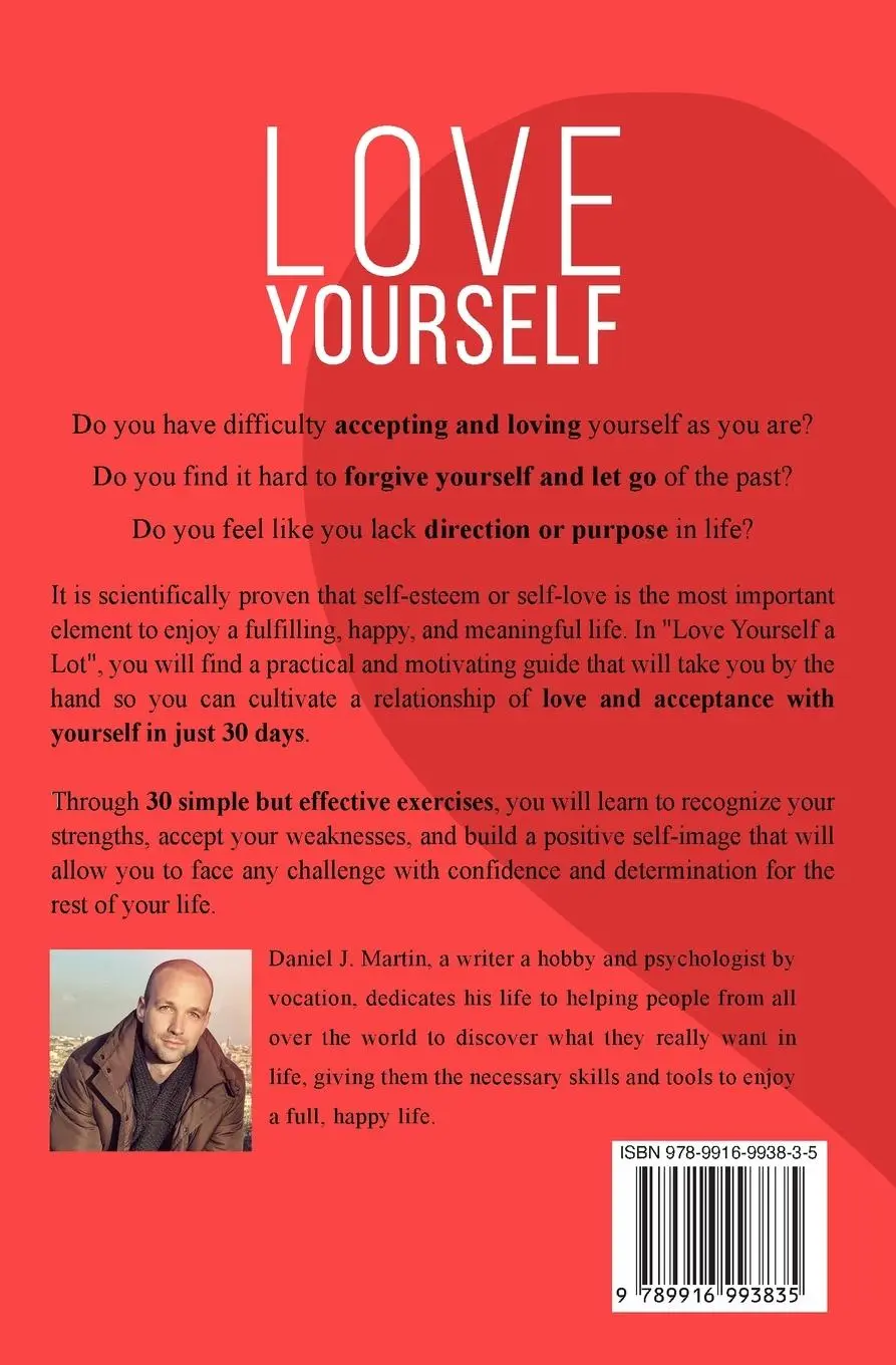 Rückseite: 9789916993835 | Love Yourself | 30 days to learn to love yourself | Daniel J. Martin