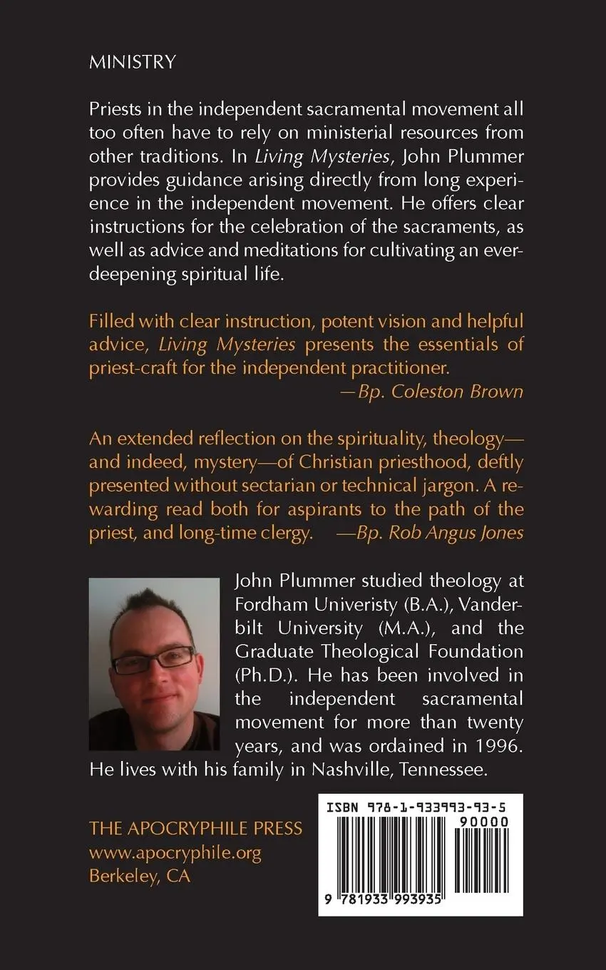 Rückseite: 9781933993935 | Living Mysteries | A Practical Handbook for the Independent Priest