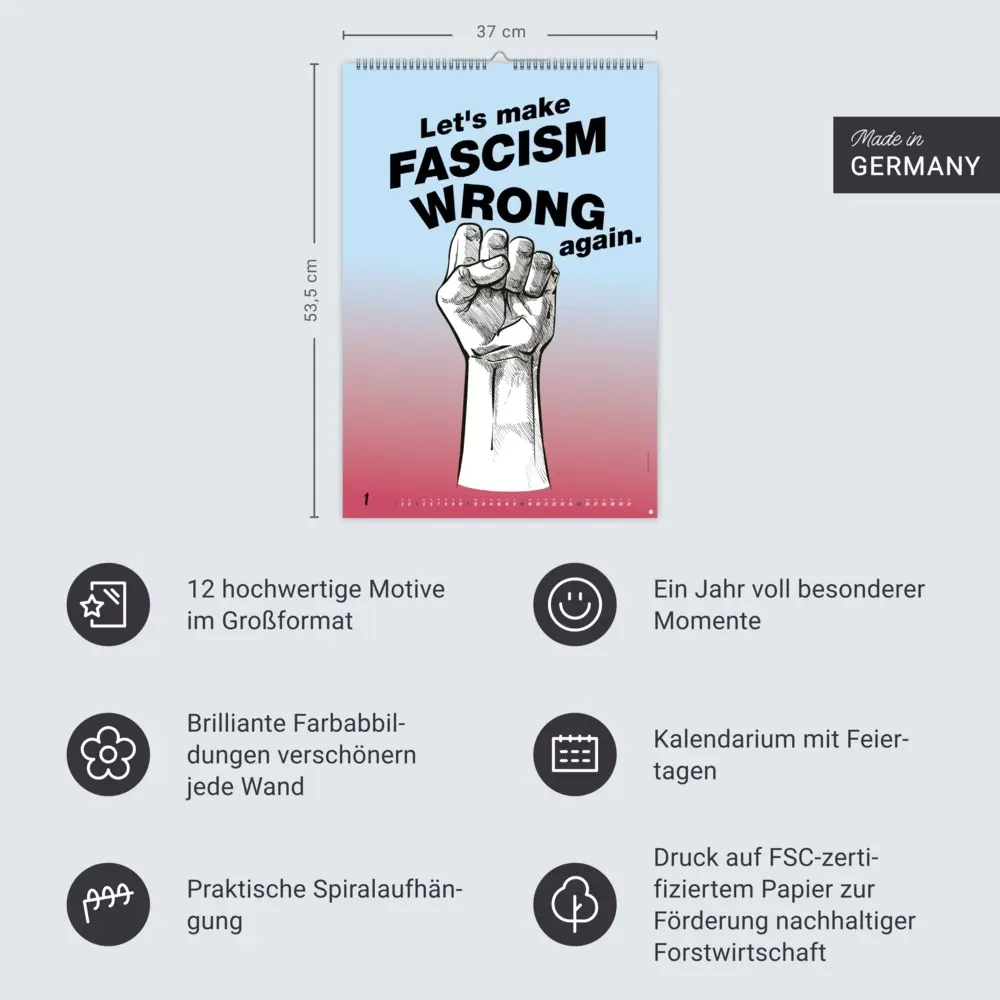 Bild: 9783756413935 | Fight for your Rights Posterkalender 2026 | Kalender | 14 S. | Deutsch