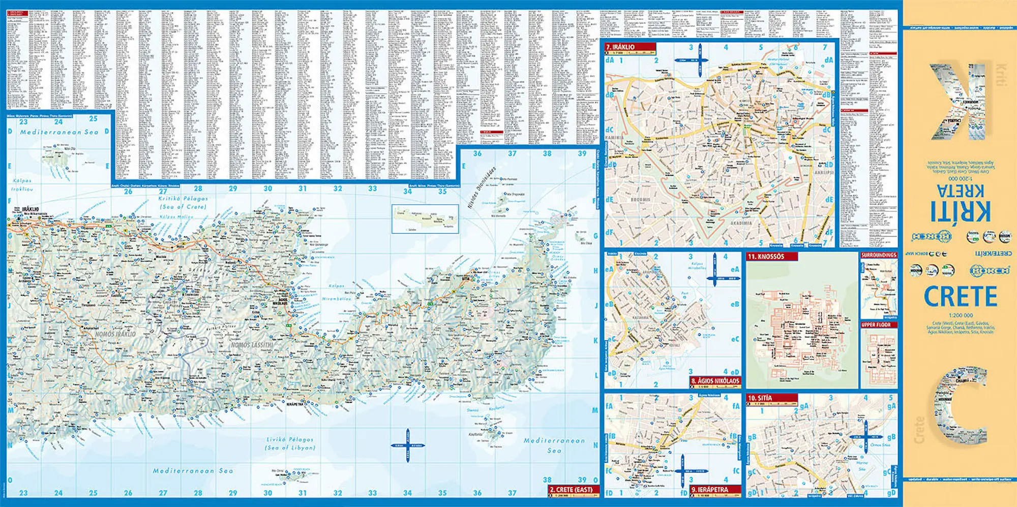 Bild: 9783866093935 | Borch Map Kreta. Kriti. Crete | (Land-)Karte | 2 S. | Englisch | 2009