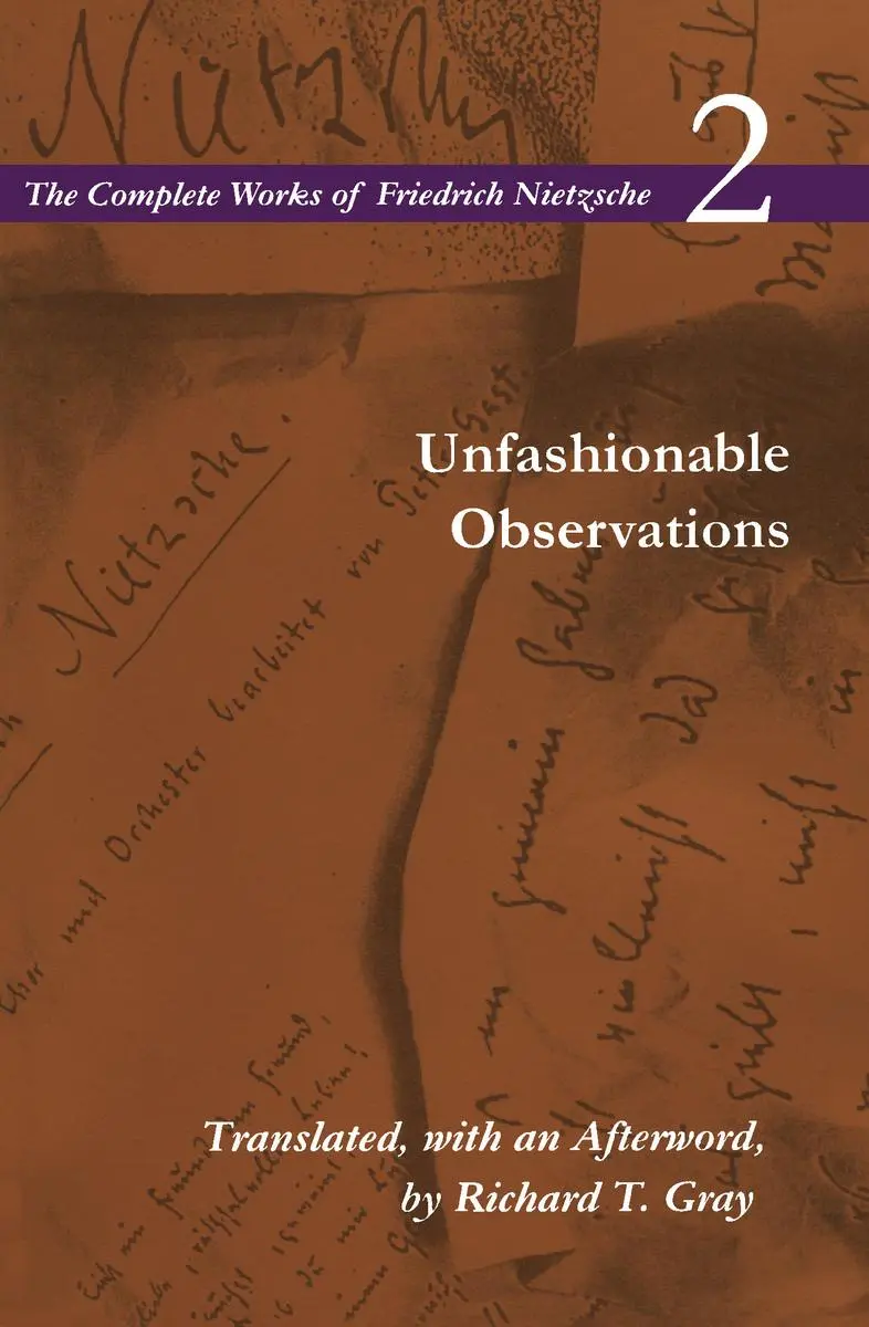 Cover: 9780804734035 | Unfashionable Observations | Volume 2 | Friedrich Nietzsche | Buch
