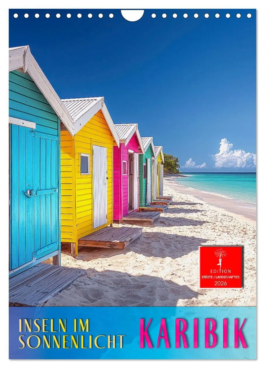 Cover: 9783457254035 | Karibik - Inseln im Sonnenlicht (Wandkalender 2026 DIN A4 hoch),...