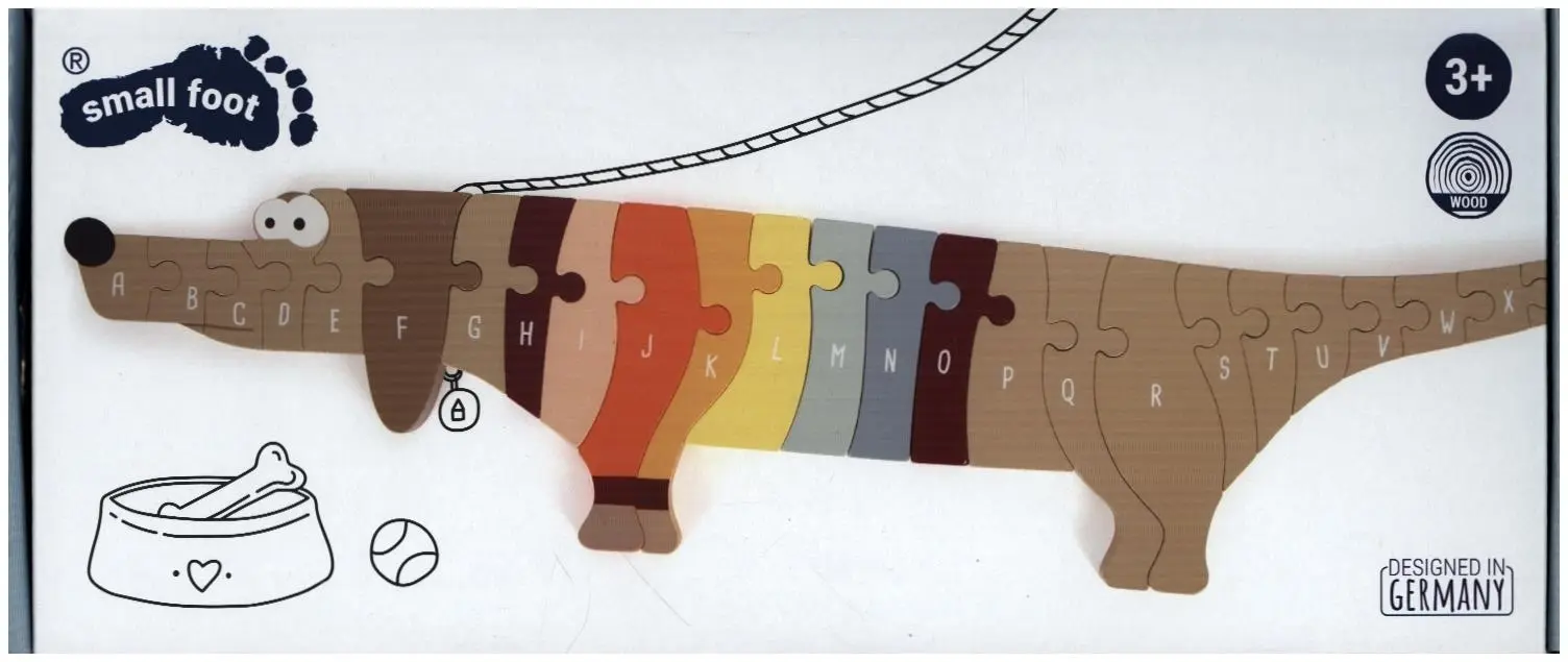 Cover: 4020972124135 | Buchstabenpuzzle Hund | Klappbox | 12413 | 2024 | Legler