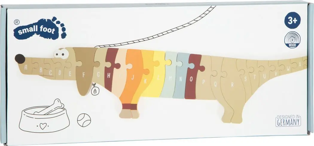 Bild: 4020972124135 | Buchstabenpuzzle Hund | Klappbox | 12413 | 2024 | Legler