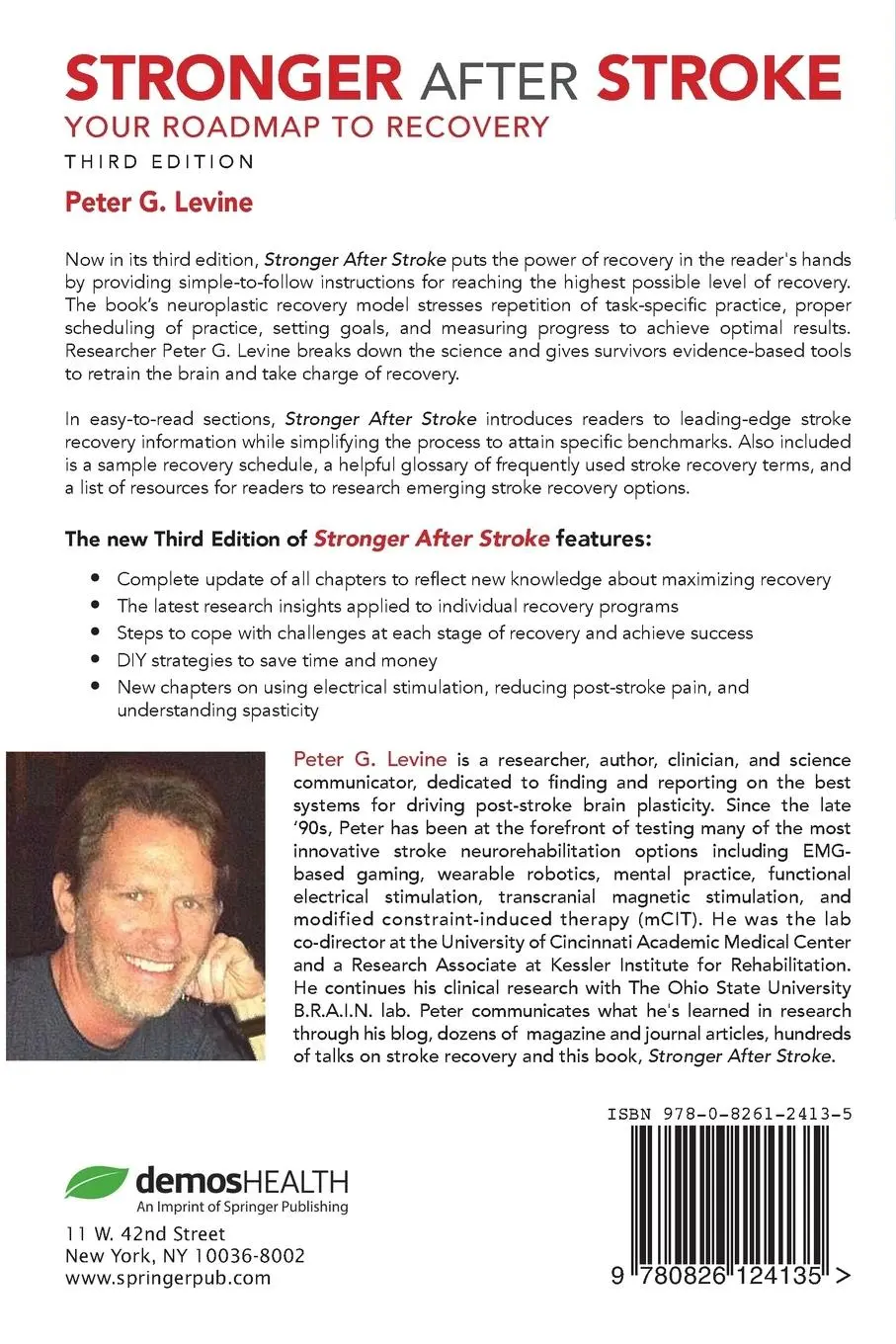 Rückseite: 9780826124135 | Stronger After Stroke | Your Roadmap to Recovery | Peter G Levine