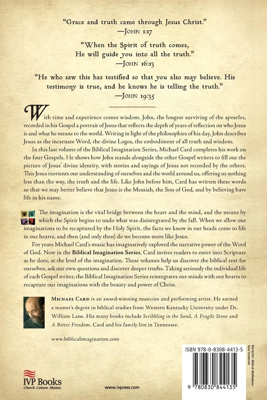 Rückseite: 9780830844135 | John | The Gospel of Wisdom | Michael Card | Taschenbuch | Englisch