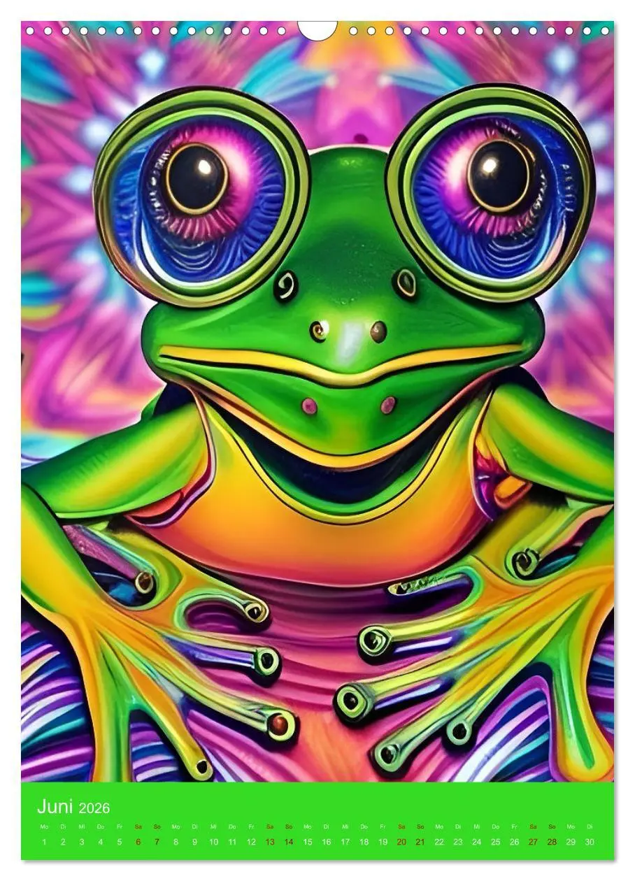 Bild: 9783516334135 | Crazy Neon - Das Farbspektakel (Wandkalender 2026 DIN A3 hoch),...