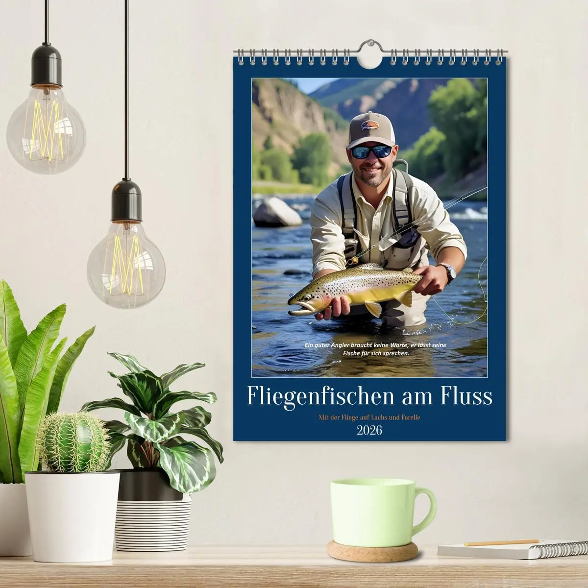 Bild: 9783516644135 | Fliegenfischen am Fluss (Wandkalender 2026 DIN A4 hoch), CALVENDO...