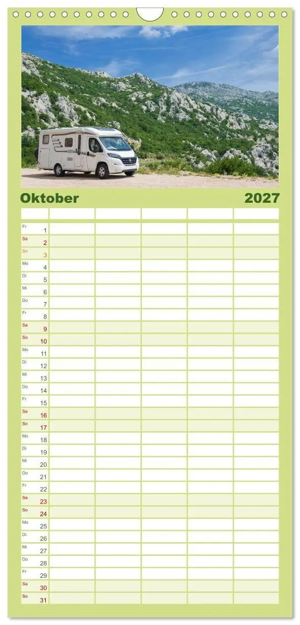 Bild: 9783594314135 | Familienplaner 2027 - Abenteuer Wohnmobil - Camping, Vanlife,...