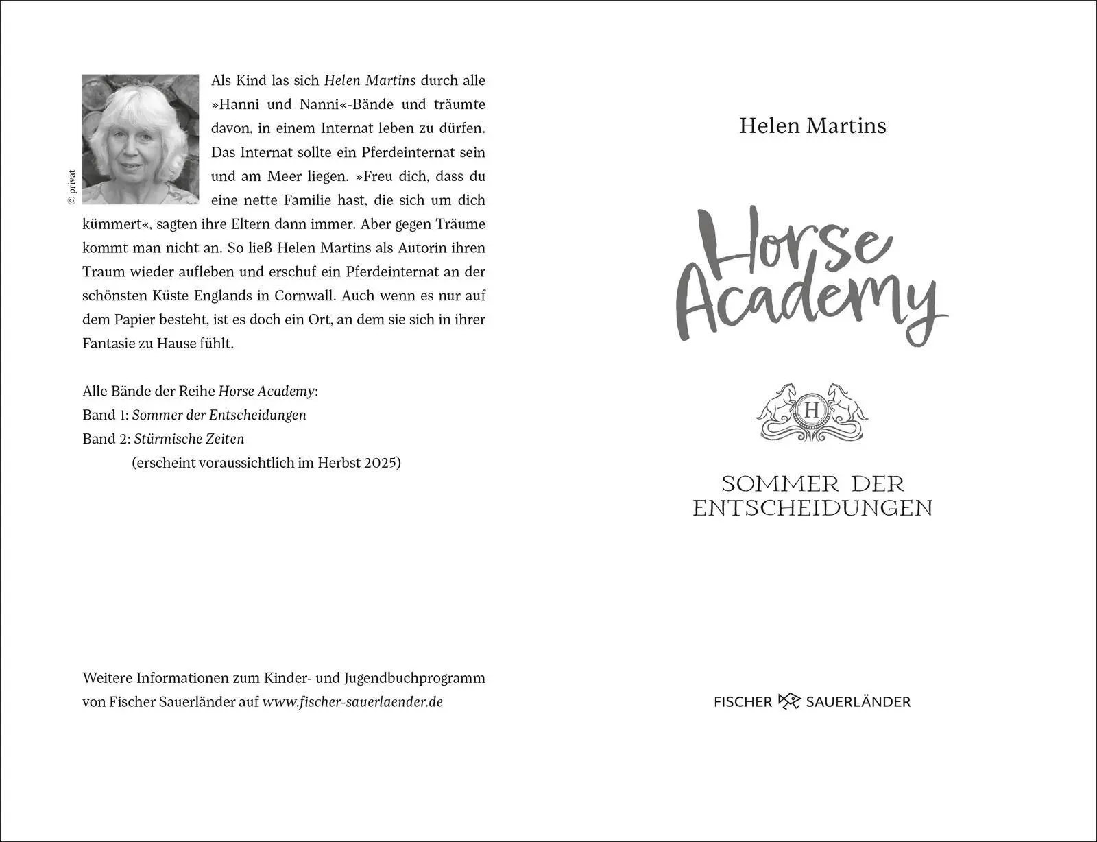 Bild: 9783737344135 | Horse Academy - Sommer der Entscheidungen | Helen Martins | Buch