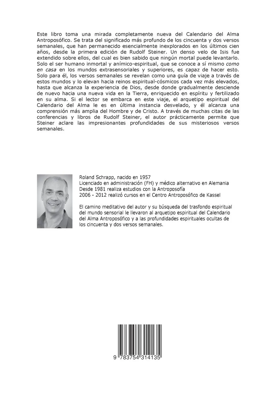 Rückseite: 9783754314135 | El Calendario del Alma Antroposófico y el Ciclo de Encarnación del...