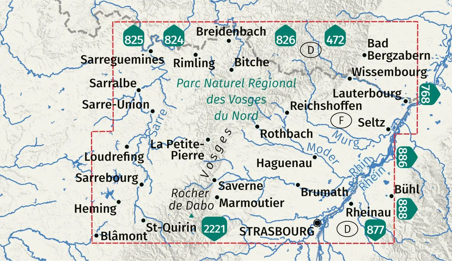Bild: 9783991544135 | KOMPASS Wanderkarten-Set 2220 Elsass, Vogesen Nord, Hagenau,...