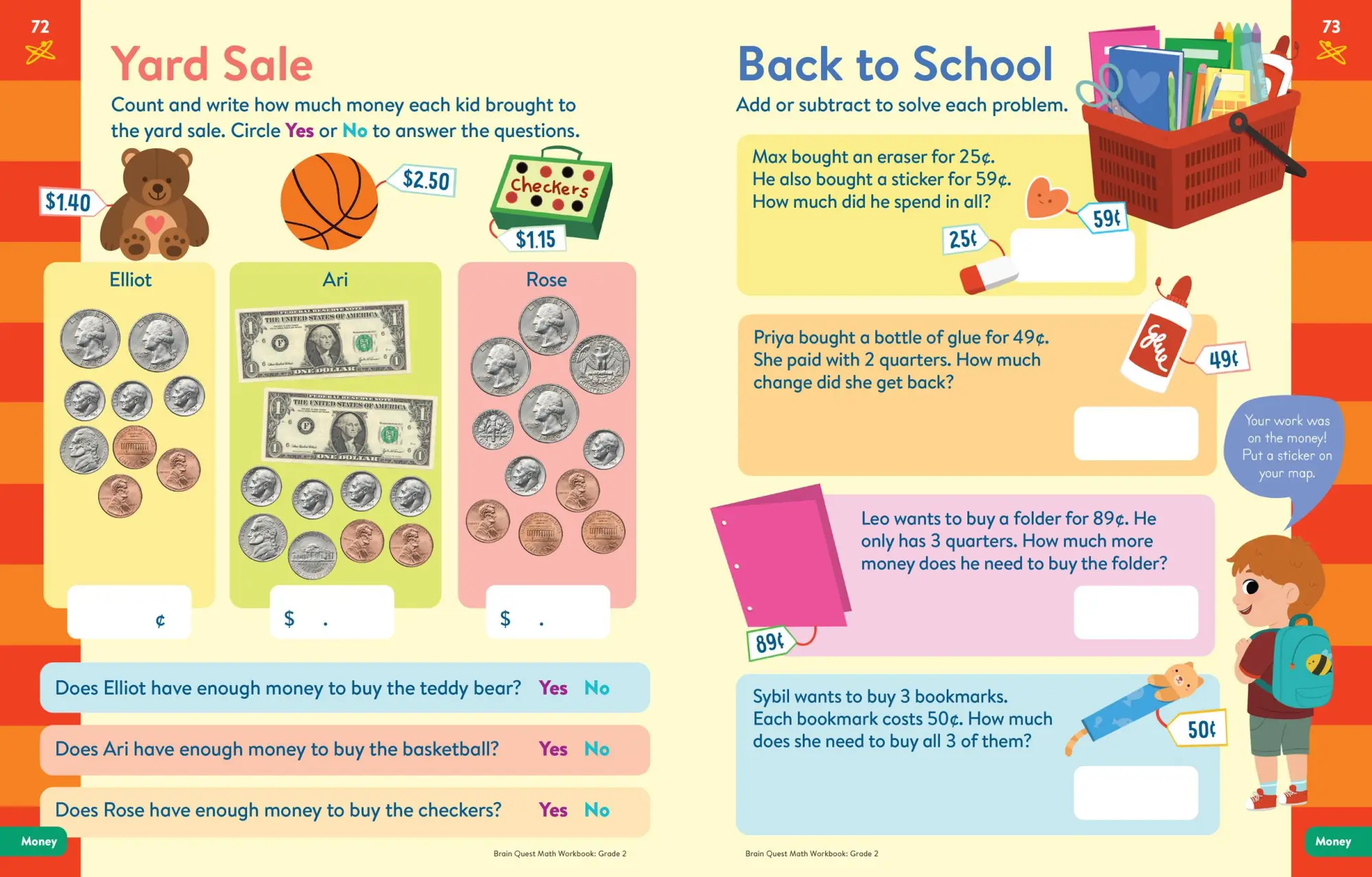 Bild: 9781523524235 | Brain Quest Math Workbook: 2nd Grade | Workman Publishing | Buch