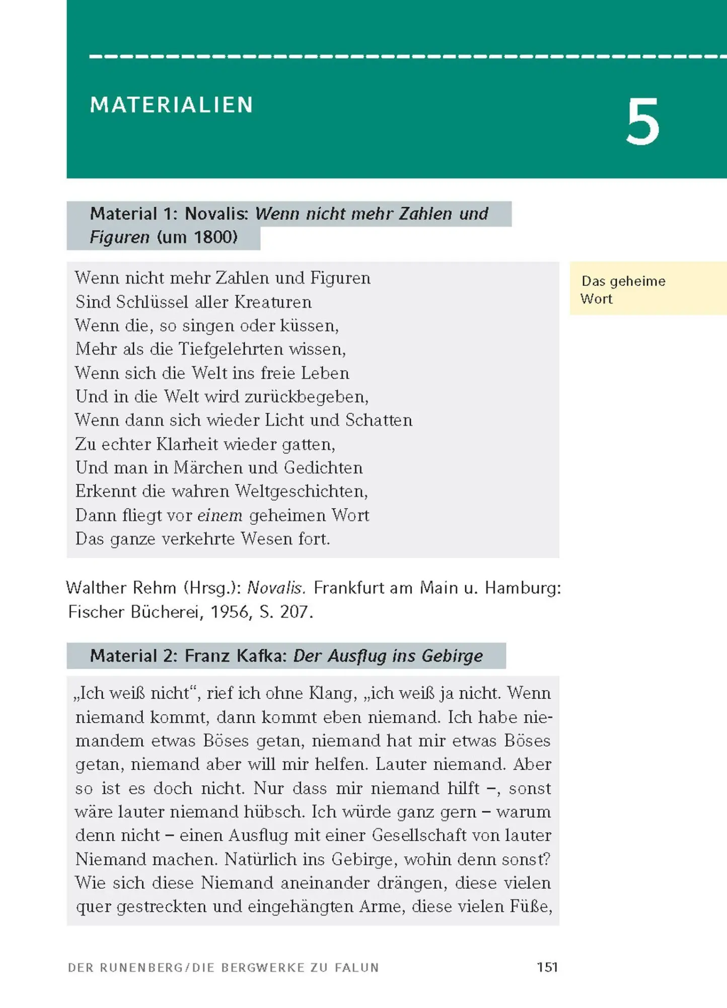 Bild: 9783129304235 | Die Bergwerke zu Falun von E.T.A. Hoffmann, Der Runenberg, Des...
