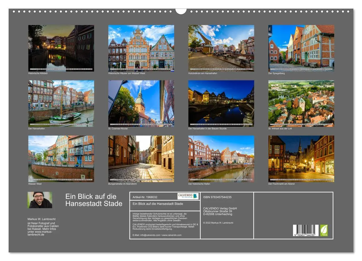 Bild: 9783457544235 | Ein Blick auf die Hansestadt Stade (Wandkalender 2026 DIN A2 quer),...