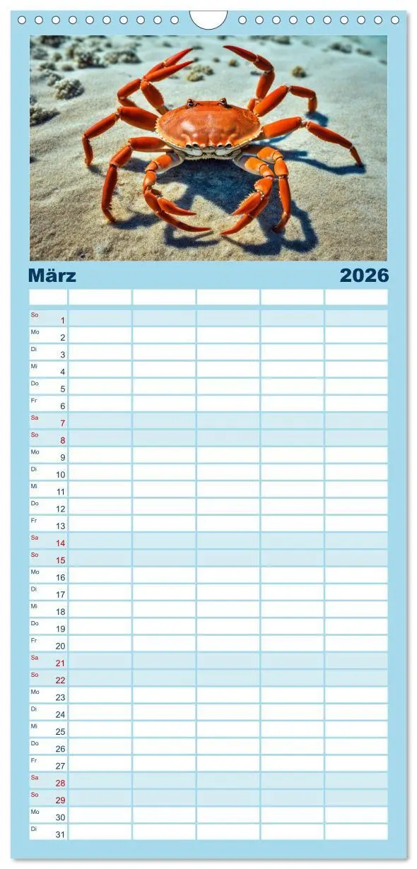 Bild: 9783516494235 | Familienplaner 2026 - Tief unten im Meer Unterwasser Fantasy mit 5...