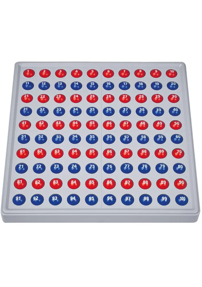 Cover: 4006810224335 | SCHUBI ABACO 100 mit Zahlen | Modell A 10/10 Kugeln (rot/blau) | 2015