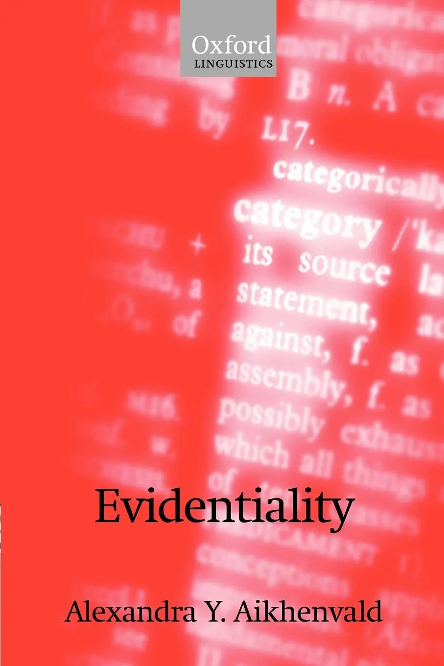 Cover: 9780199204335 | Evidentiality | Alexandra Y. Aikhenvald | Taschenbuch | Englisch