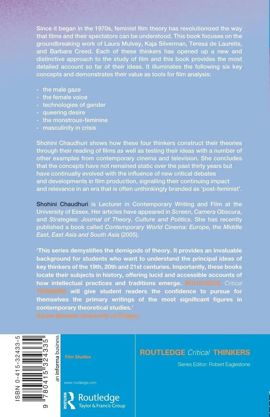 Rückseite: 9780415324335 | Feminist Film Theorists | Shohini Chaudhuri | Taschenbuch | Englisch