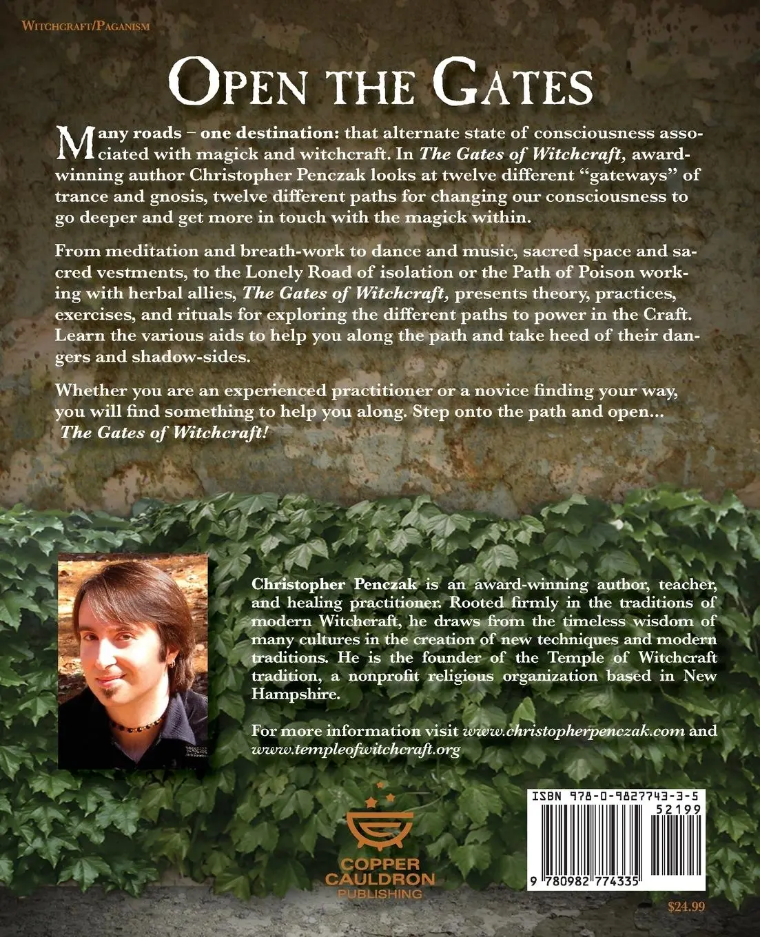 Rückseite: 9780982774335 | The Gates of Witchcraft | Christopher Penczak | Taschenbuch | Englisch