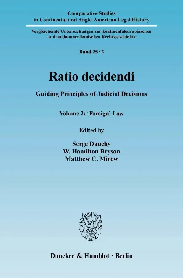 Cover: 9783428134335 | 'Foreign' Law | Serge Dauchy (u. a.) | Taschenbuch | 238 S. | Englisch