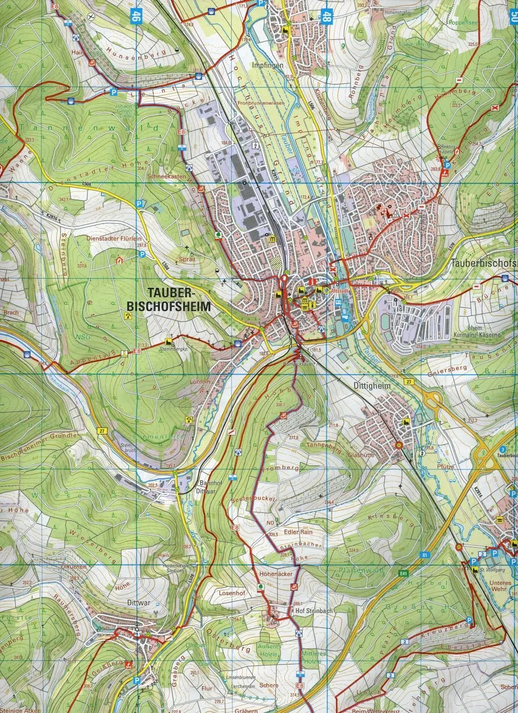 Bild: 9783863984335 | Tauberbischofsheim 1 : 25 000 | Ochsenfurter Gau, Aub | (Land-)Karte