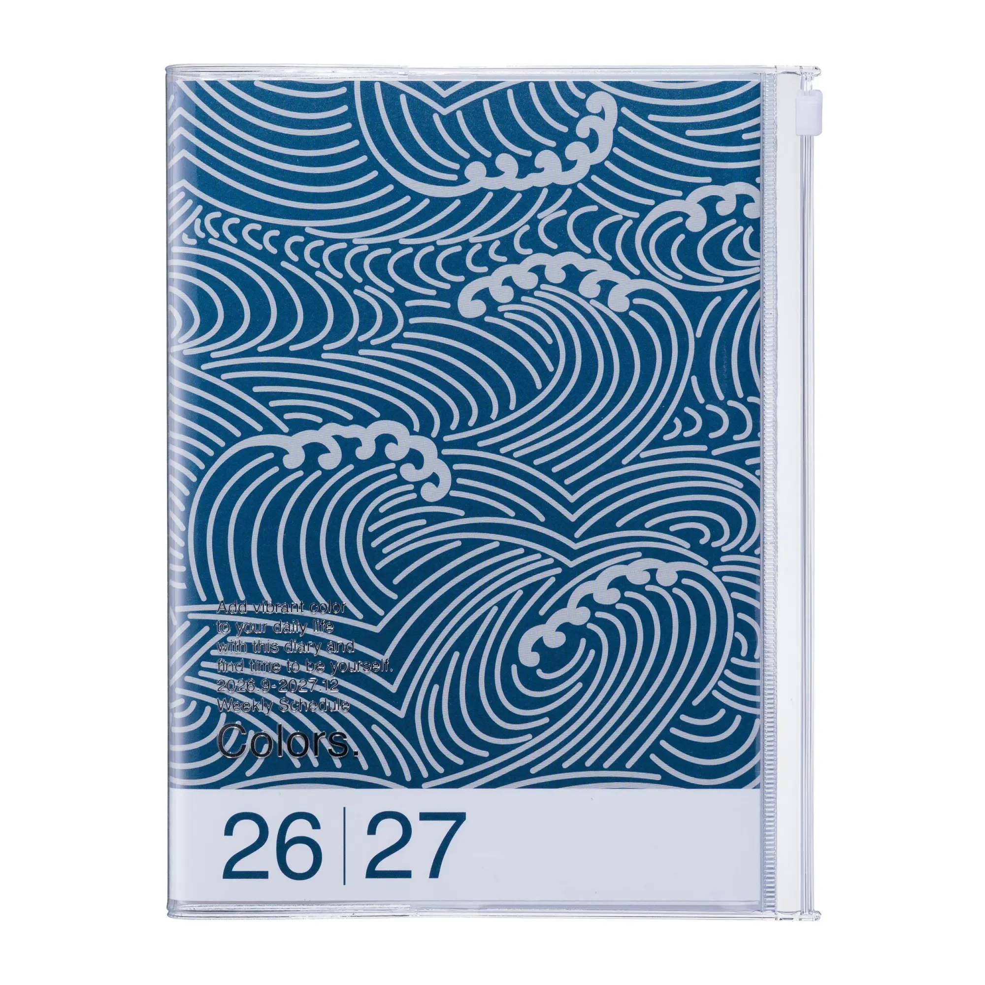 Cover: 4550045164435 | MARK'S 2026/27 Diary A5 Pattern // Wave Navy | MARK'S Inc. | Buch