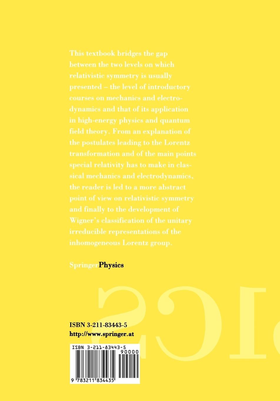 Rückseite: 9783211834435 | Relativity, Groups, Particles | Roman U. Sexl (u. a.) | Taschenbuch