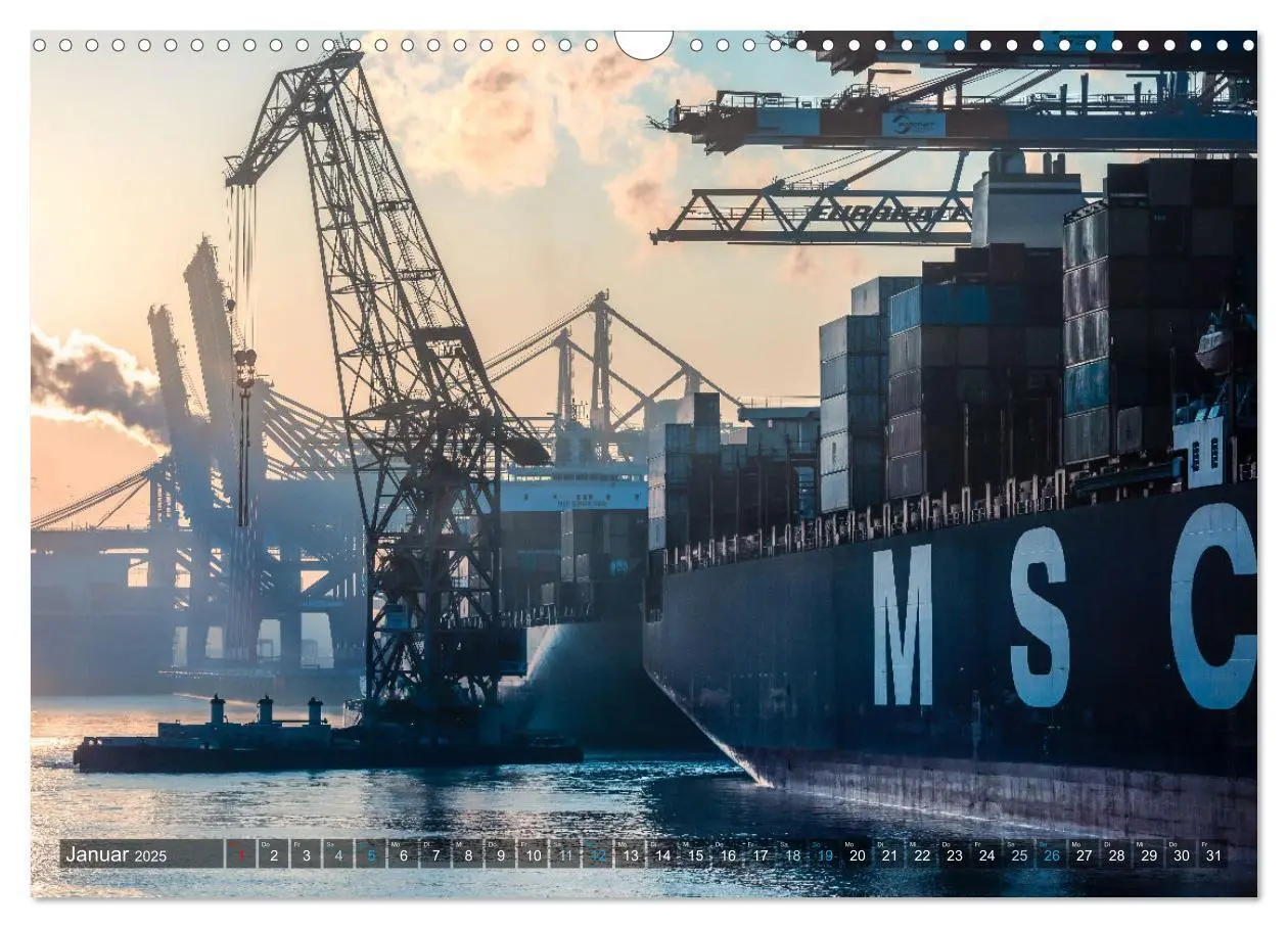 Bild: 9783383964435 | Faszination Hamburger Hafen (Wandkalender 2025 DIN A3 quer),...