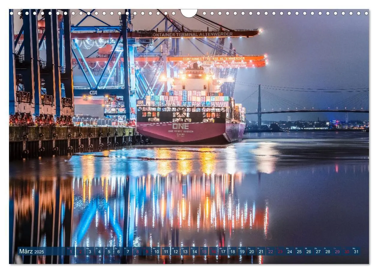 Bild: 9783383964435 | Faszination Hamburger Hafen (Wandkalender 2025 DIN A3 quer),...