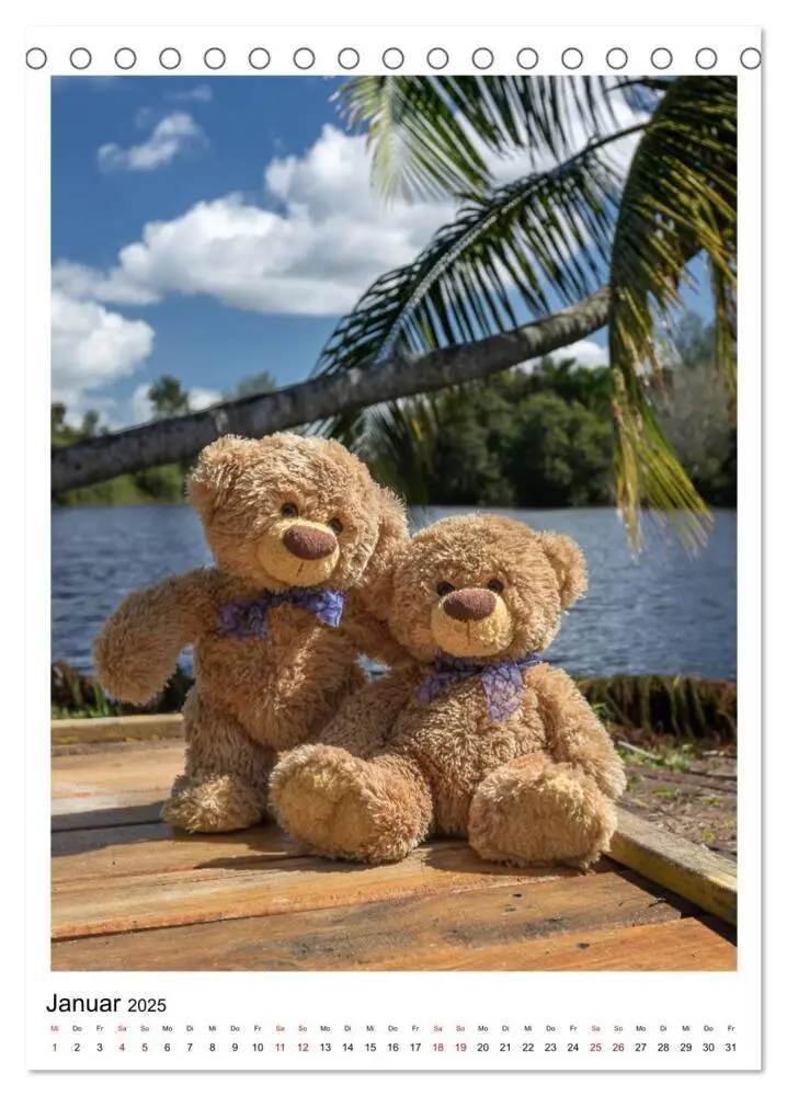 Bild: 9783435984435 | Travelling Teddy Kuba Edition 2025 (Tischkalender 2025 DIN A5...