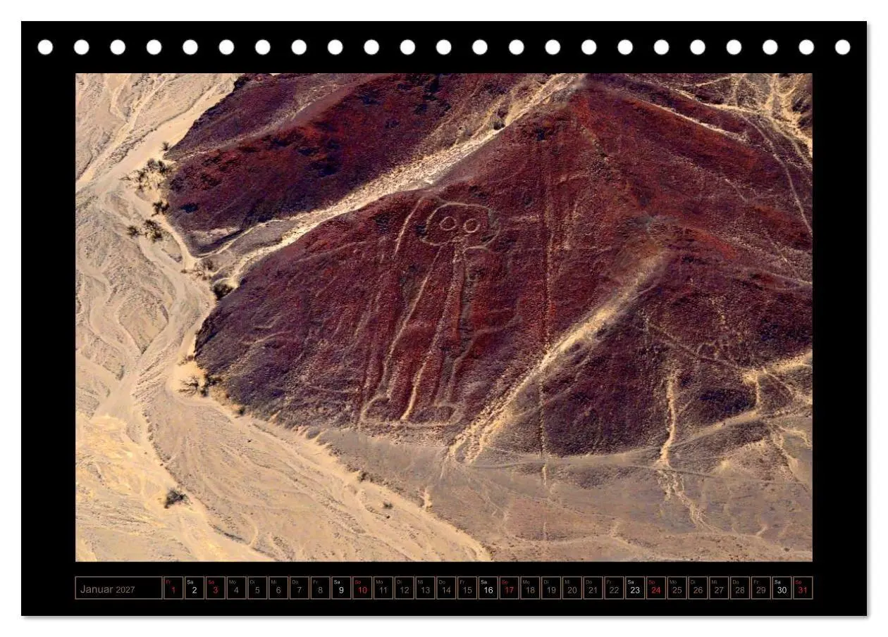 Bild: 9783594214435 | Die NAZCA Linien - Geheimnisvolle Figuren (Tischkalender 2027 DIN...