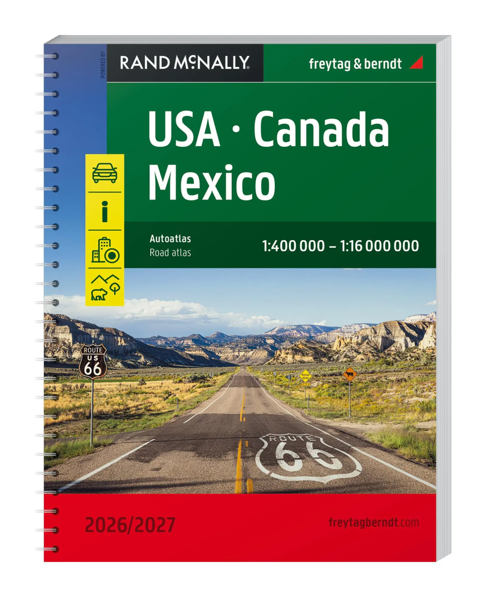 Bild: 9783707924435 | USA - Canada - Mexico, Autoatlas 1:400.000 - 1:16.000.000,...