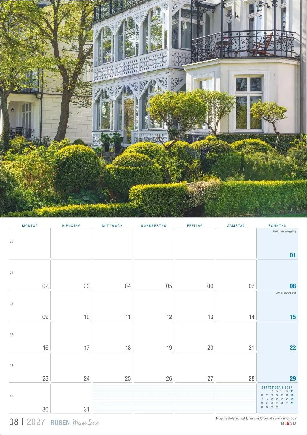 Bild: 9783964024435 | Rügen ...meine Insel Kalender 2027 | Eiland | Kalender | 13 S. | 2027