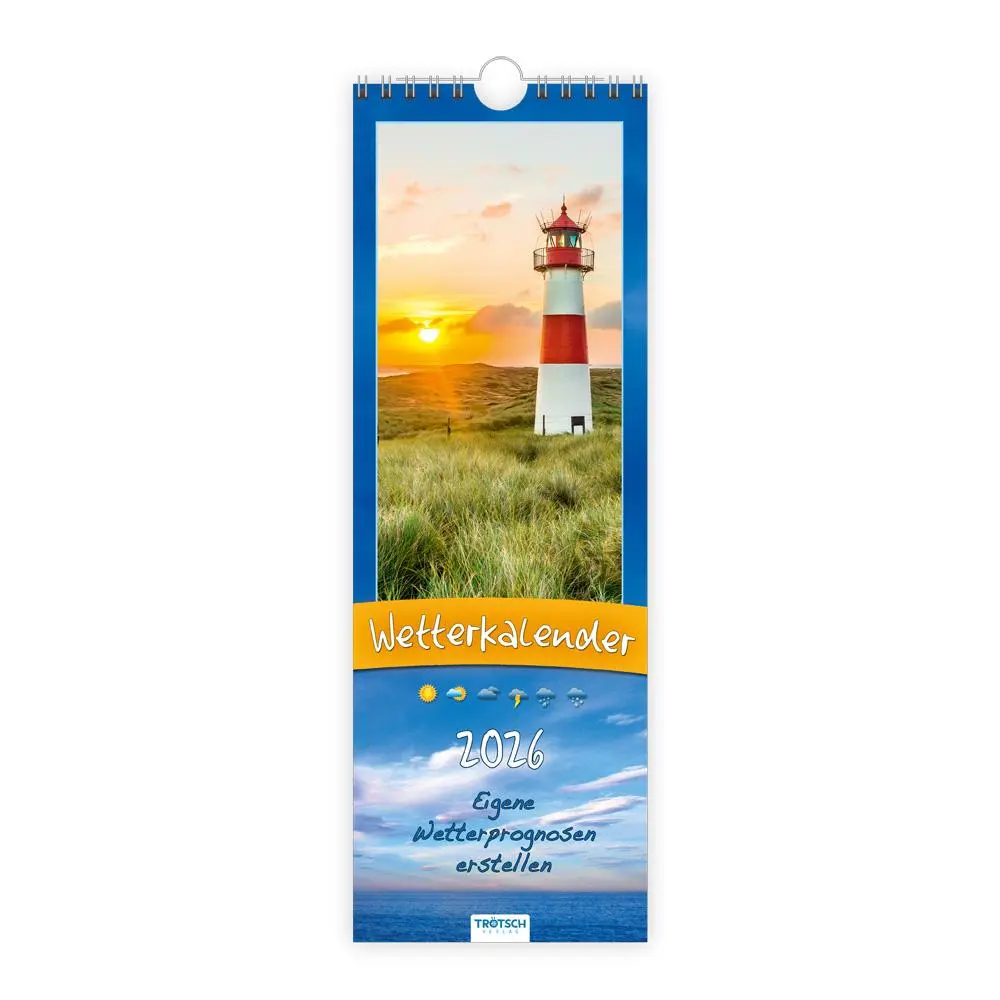 Cover: 9783988024435 | Trötsch Streifenkalender Wetterkalender 2026 Notizkalender | KG | XXIV