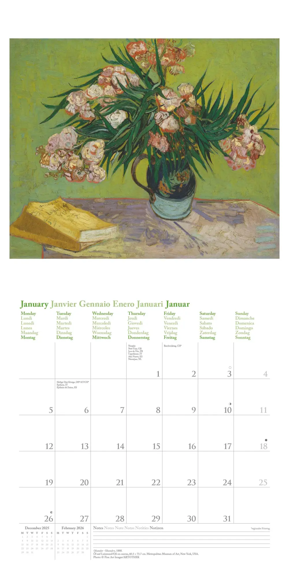 Bild: 4069095004535 | Vincent van Gogh 2026 - Wand-Kalender - Broschüren-Kalender - 30x30...