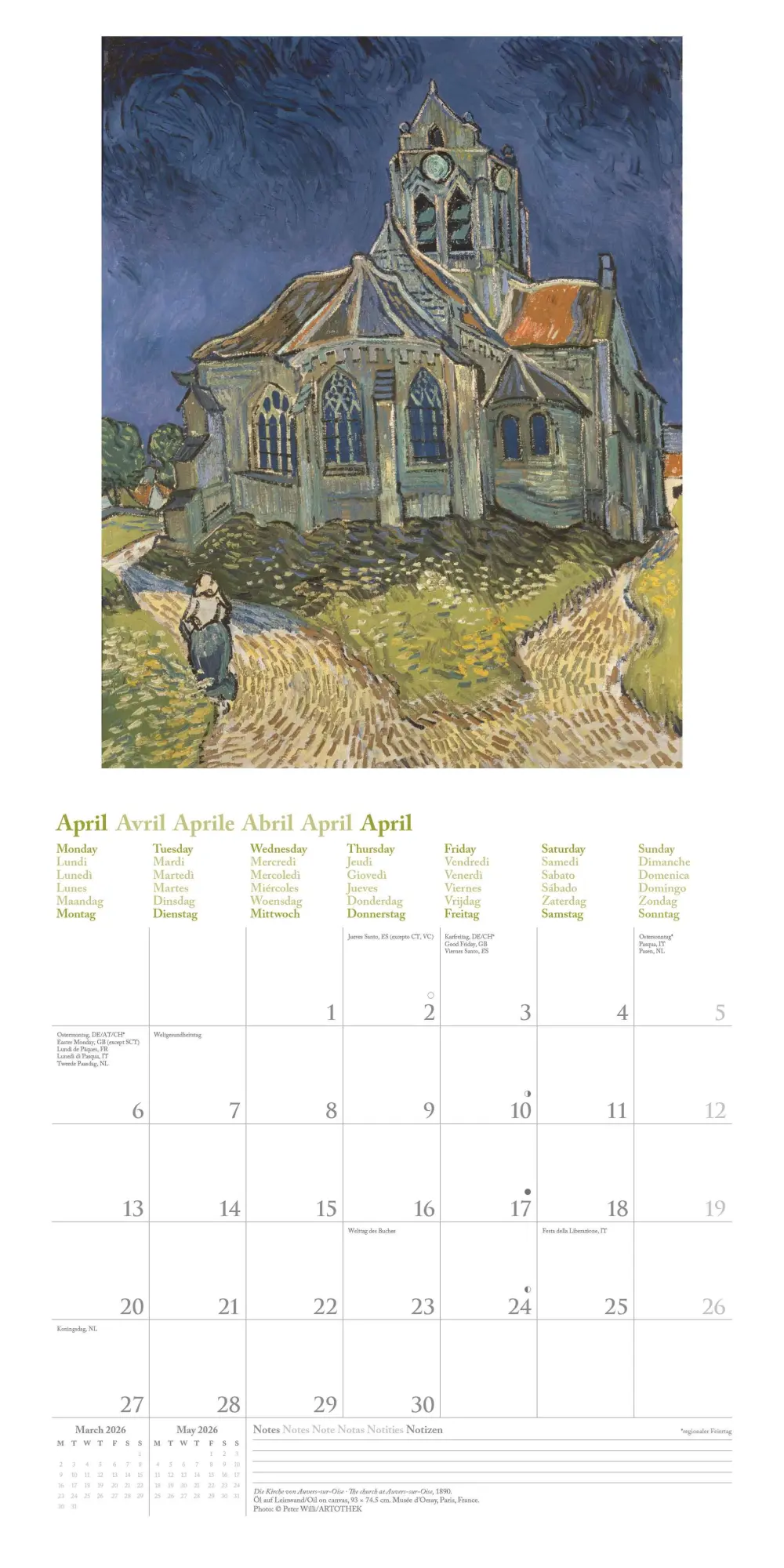 Bild: 4069095004535 | Vincent van Gogh 2026 - Wand-Kalender - Broschüren-Kalender - 30x30...