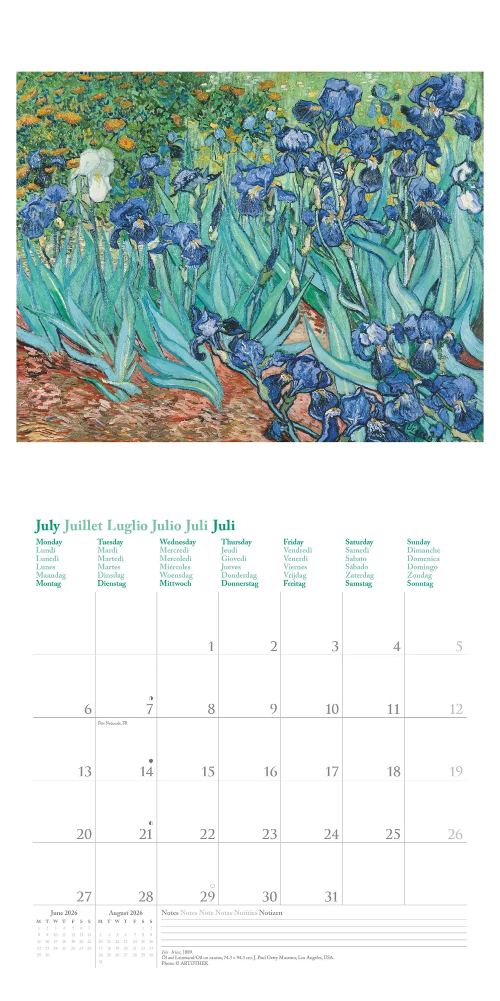 Bild: 4069095004535 | Vincent van Gogh 2026 - Wand-Kalender - Broschüren-Kalender - 30x30...