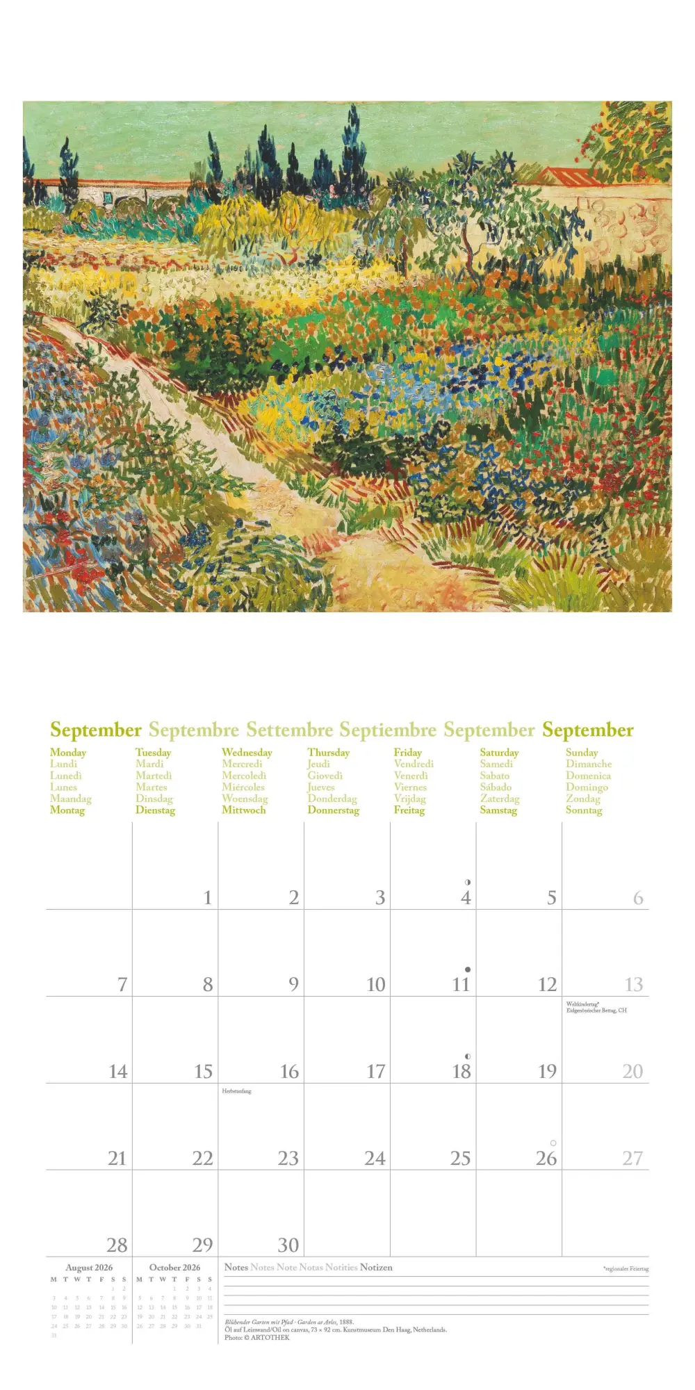 Bild: 4069095004535 | Vincent van Gogh 2026 - Wand-Kalender - Broschüren-Kalender - 30x30...