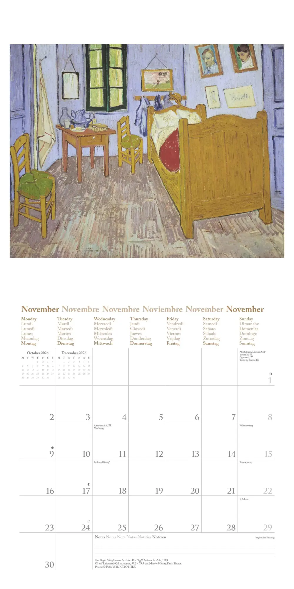 Bild: 4069095004535 | Vincent van Gogh 2026 - Wand-Kalender - Broschüren-Kalender - 30x30...