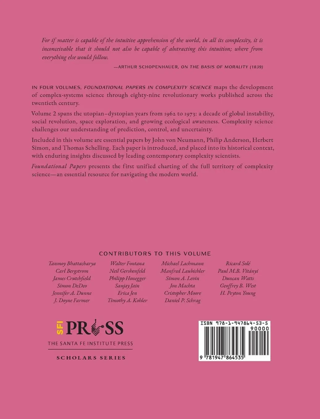 Rückseite: 9781947864535 | Foundational Papers in Complexity Science | Volume II | Krakauer