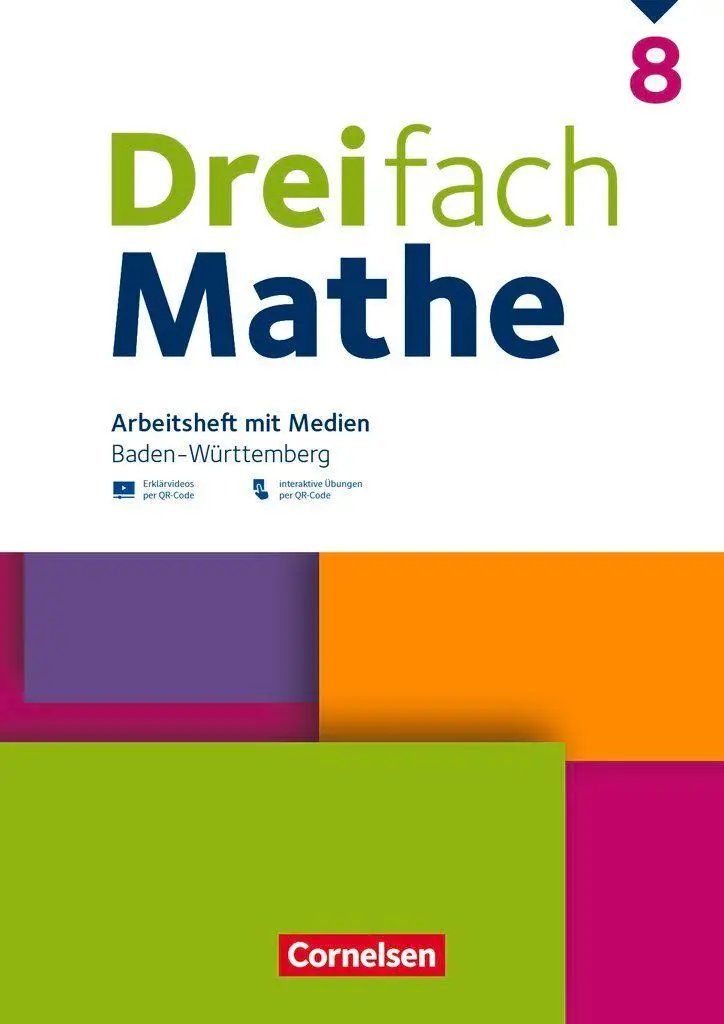 Cover: 9783060044535 | Dreifach Mathe 8. Schuljahr - Baden-Württemberg - Arbeitsheft mit...