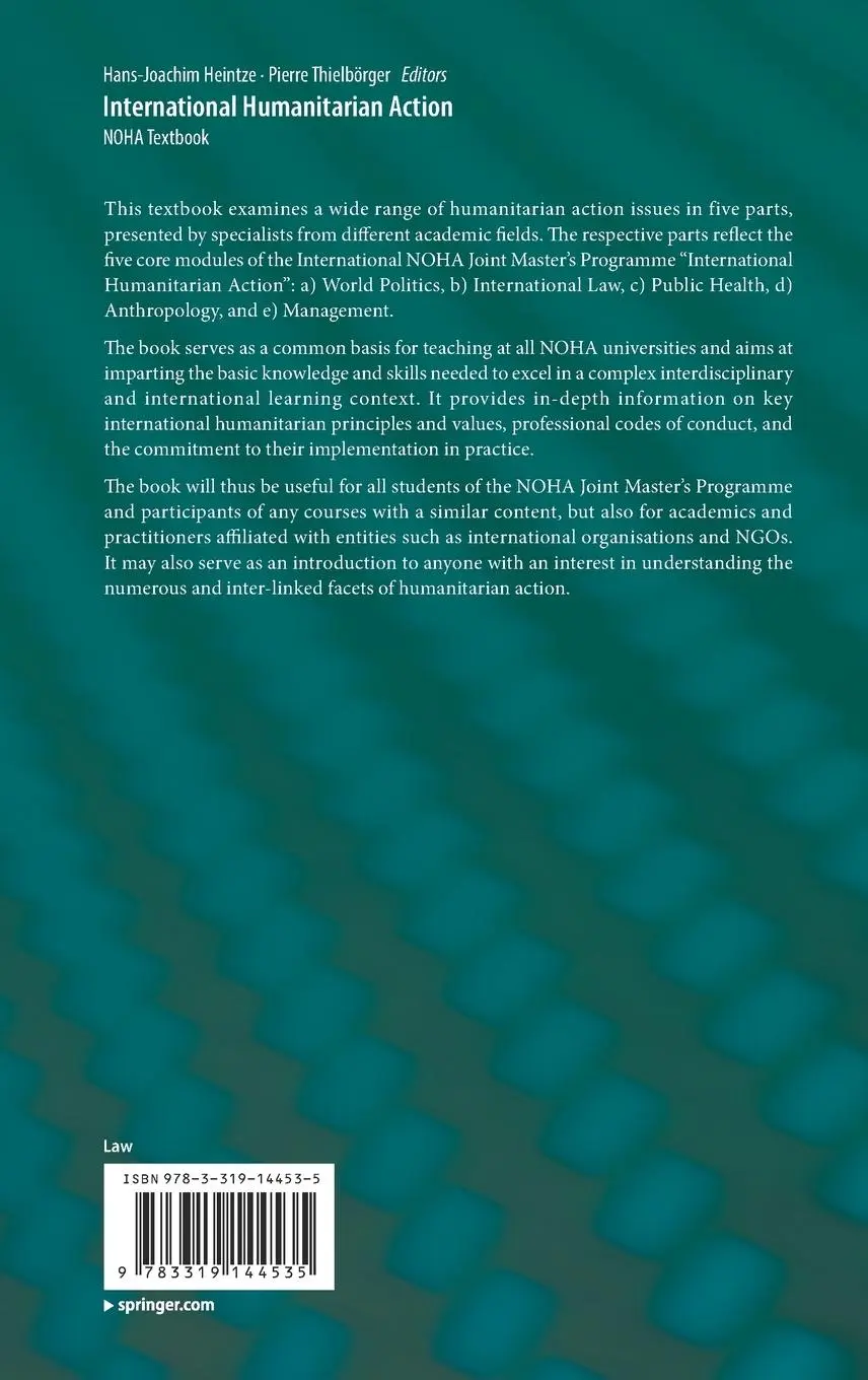 Rückseite: 9783319144535 | International Humanitarian Action | NOHA Textbook | Buch | ix | 2017