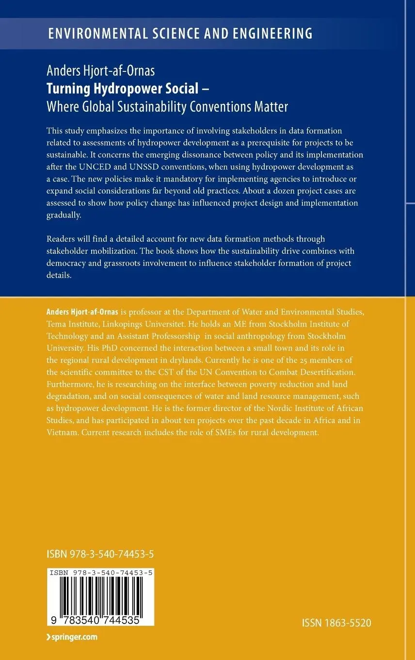 Rückseite: 9783540744535 | Turning Hydropower Social | Anders Hjort-Af-Ornas | Buch | xiv | 2008