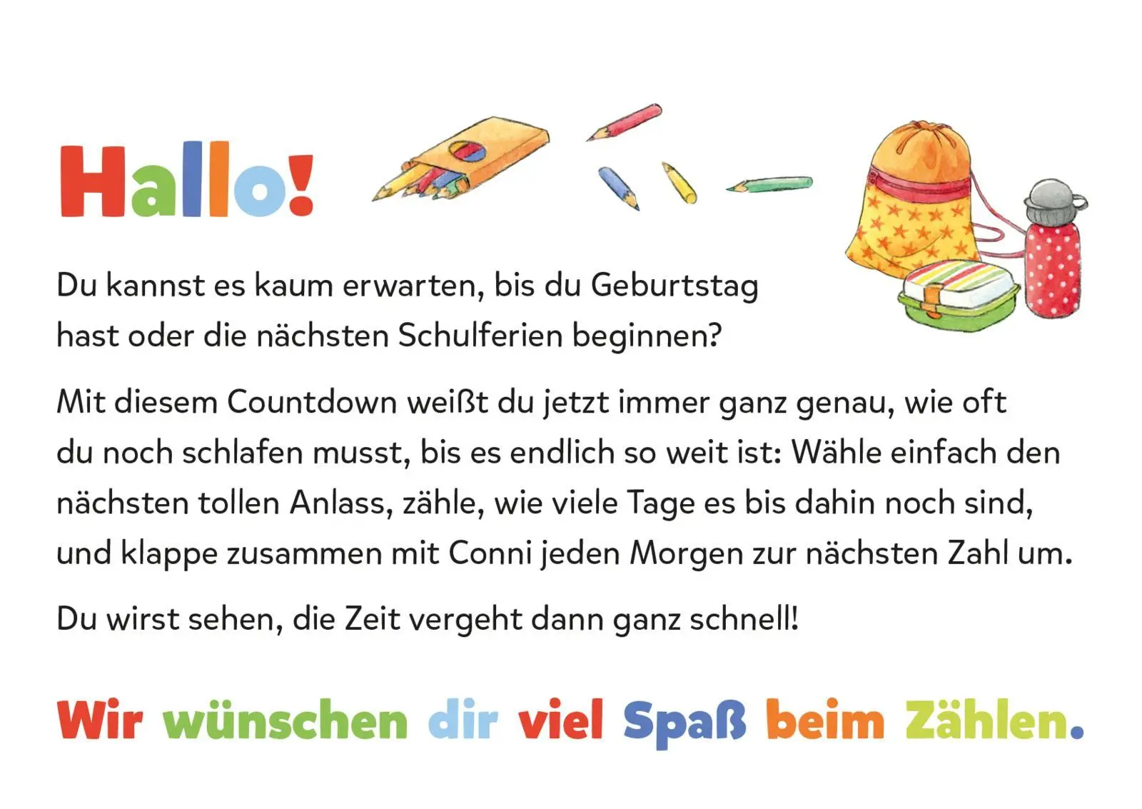 Bild: 9783830364535 | Countdown für die Schule mit Conni | Taschenbuch | 26 S. | Deutsch