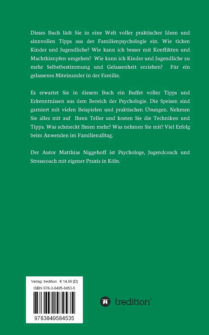 Rückseite: 9783849584535 | Gelassen Wachsen | Ein psychologischer Ratgeber für Eltern | Niggehoff