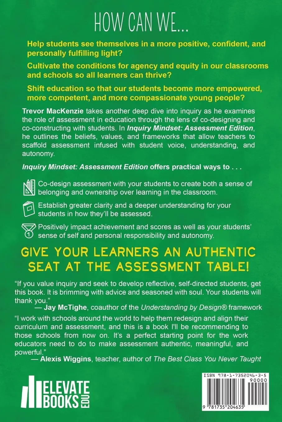 Rückseite: 9781735204635 | Inquiry Mindset | Trevor Mackenzie | Taschenbuch | Englisch | 2021