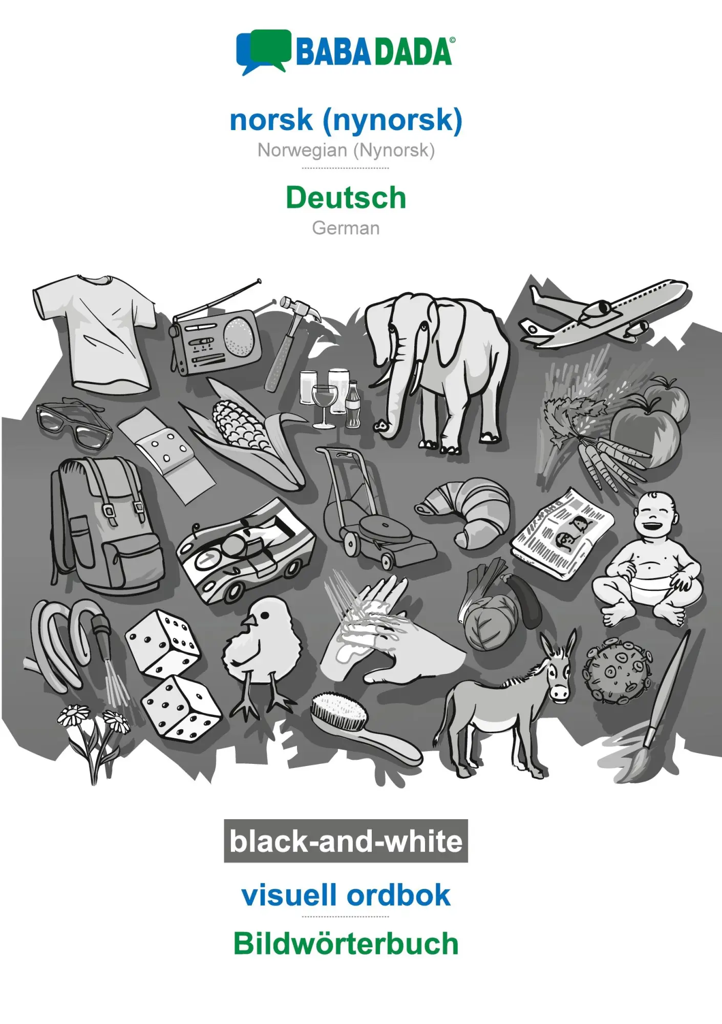 Cover: 9783366044635 | norsk (nynorsk) - Deutsch, visuell ordbok, BW | Babadada Gmbh | Buch